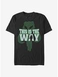 Star Wars The Mandalorian This Is The Way Pattern T-Shirt, BLACK, hi-res