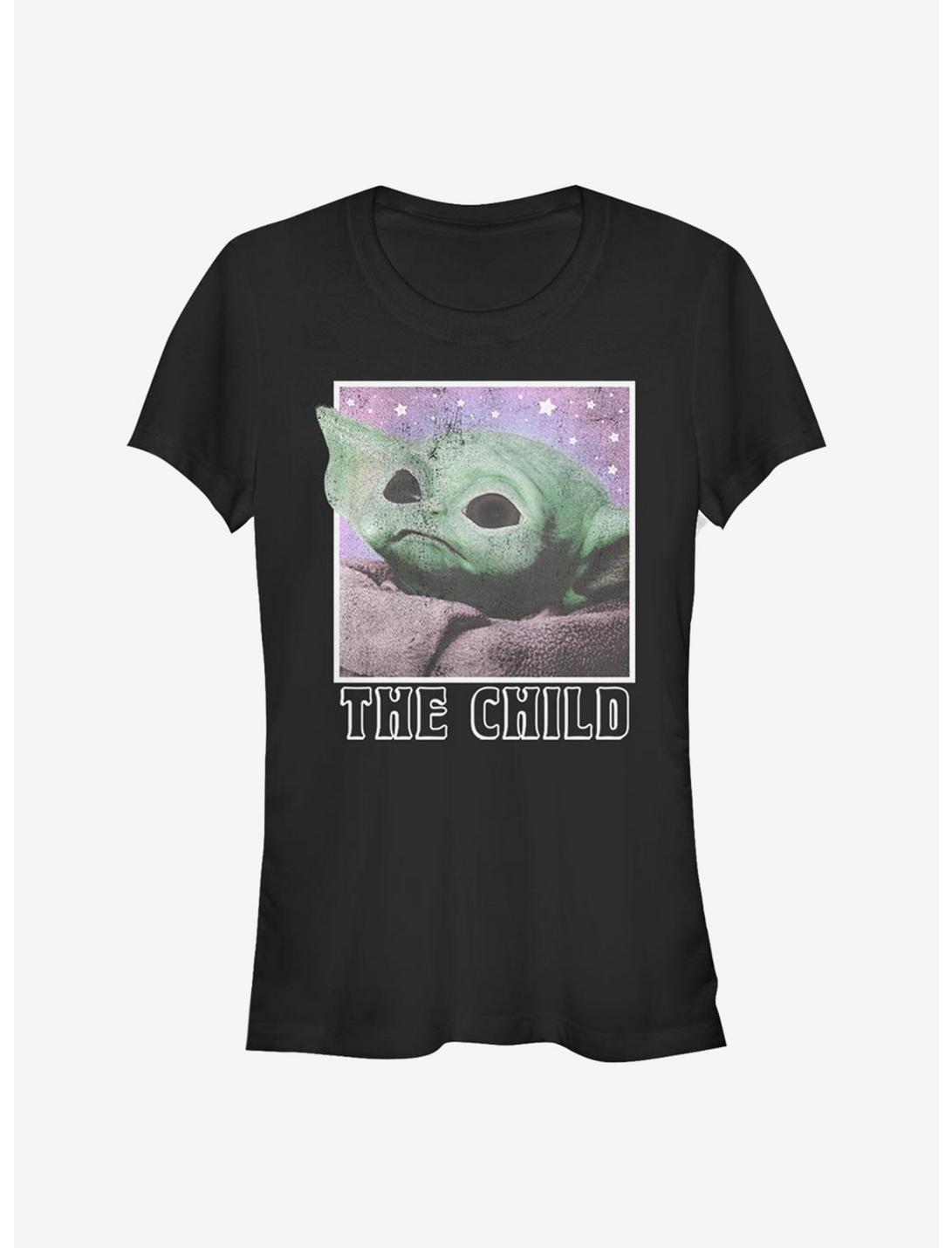 Star Wars The Mandalorian The Child Cosmic Frame Girls T-Shirt, BLACK, hi-res