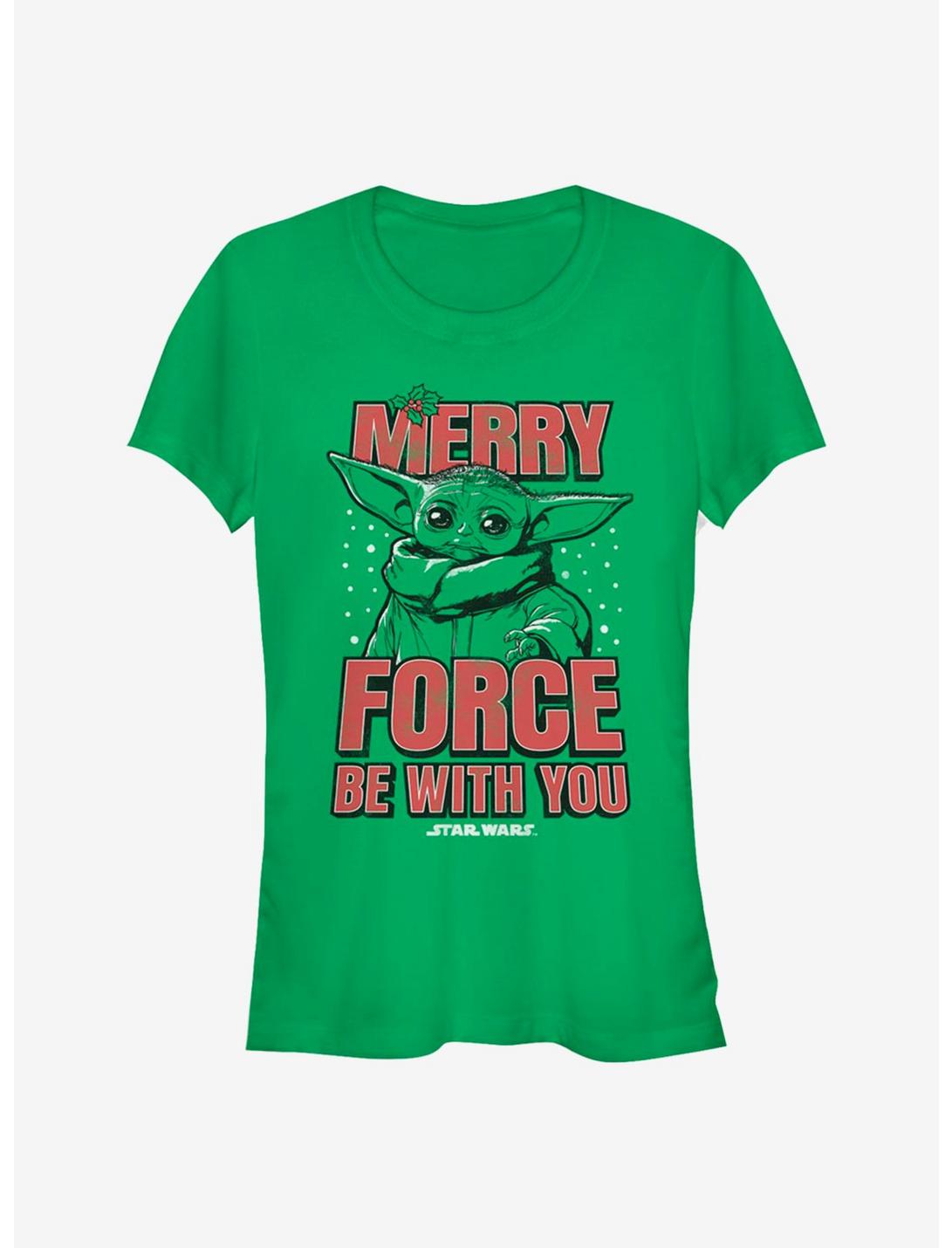 Star Wars The Mandalorian The Child Merry Force Girls T-Shirt, KELLY, hi-res