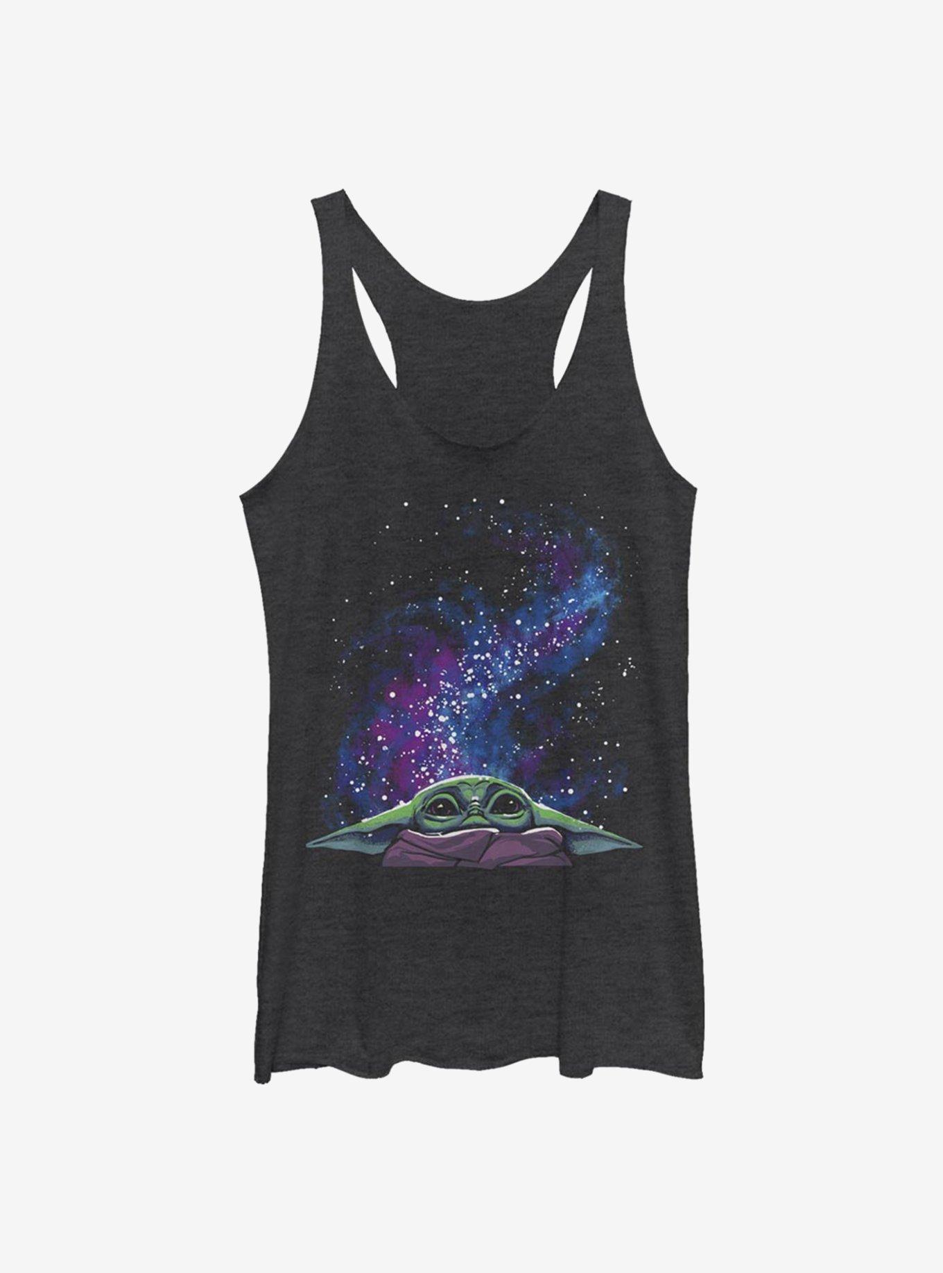 Star Wars The Mandalorian The Child Galaxy Peek Girls Tank, BLK HTR, hi-res