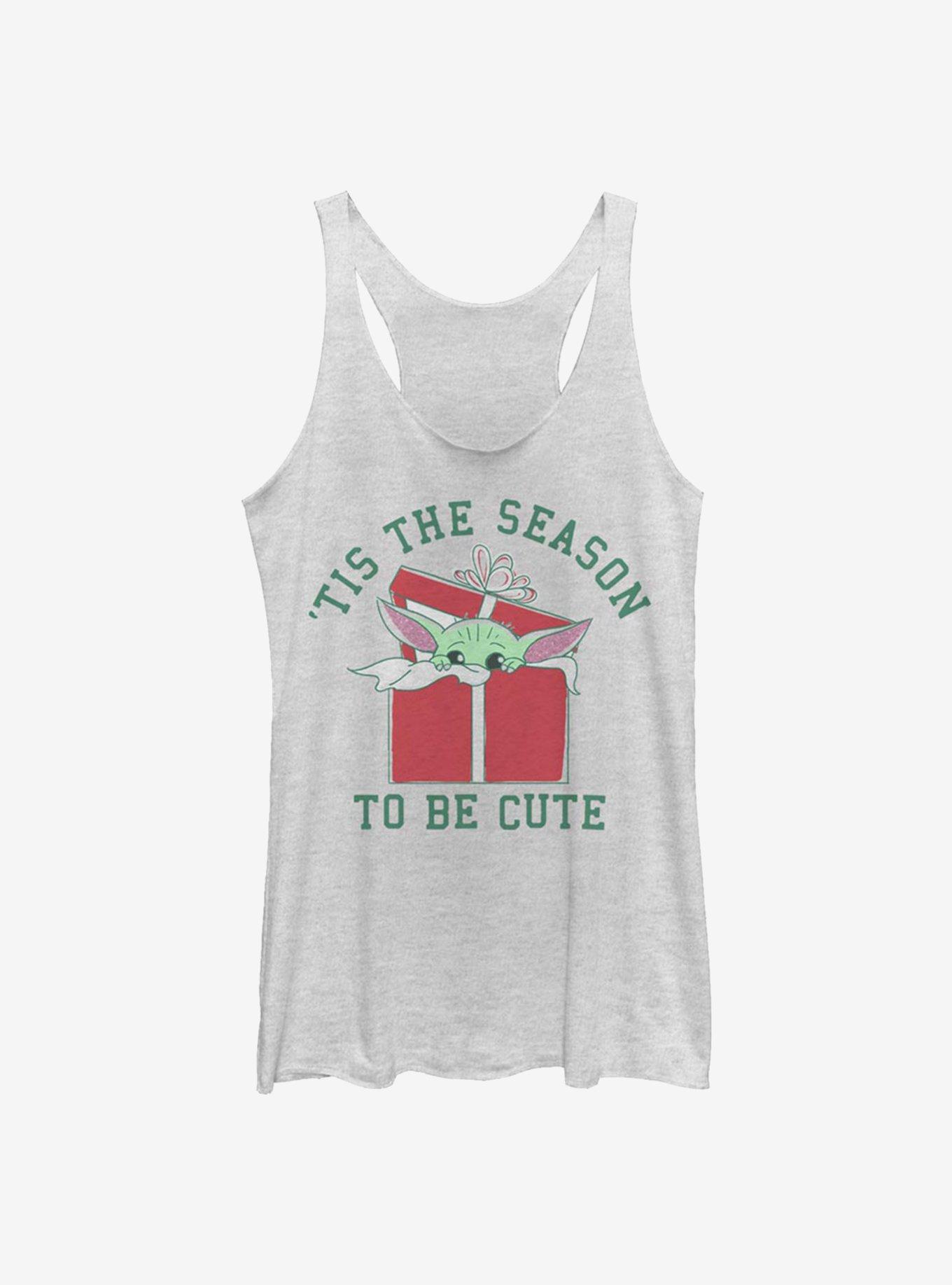 Star Wars The Mandalorian The Child 'Tis The Season Girls Tank, WHITE HTR, hi-res