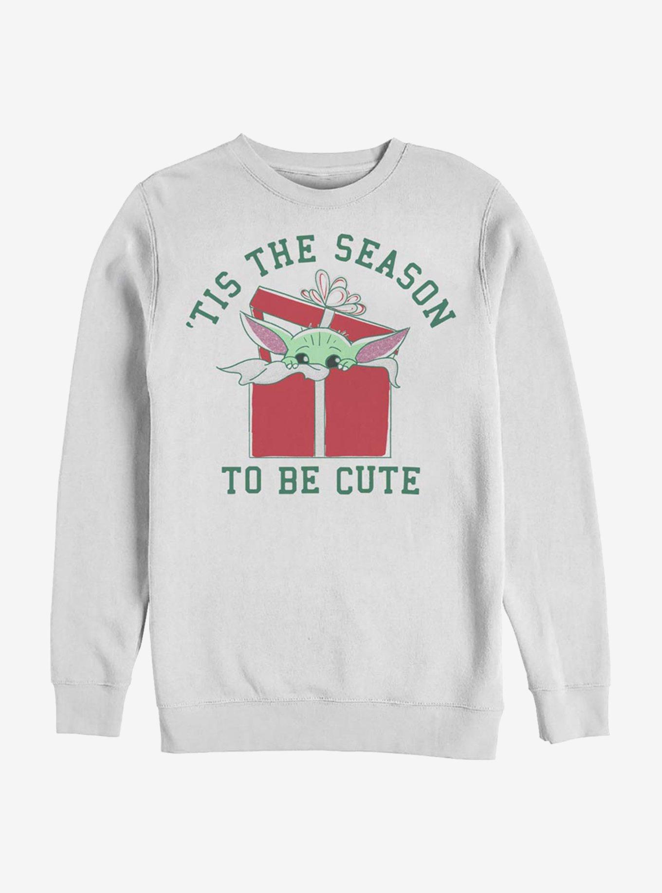 Star Wars The Mandalorian Child 'Tis Season Crew Sweatshirt