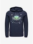 Star Wars The Mandalorian The Child Loves The Snow Hoodie, NAVY, hi-res