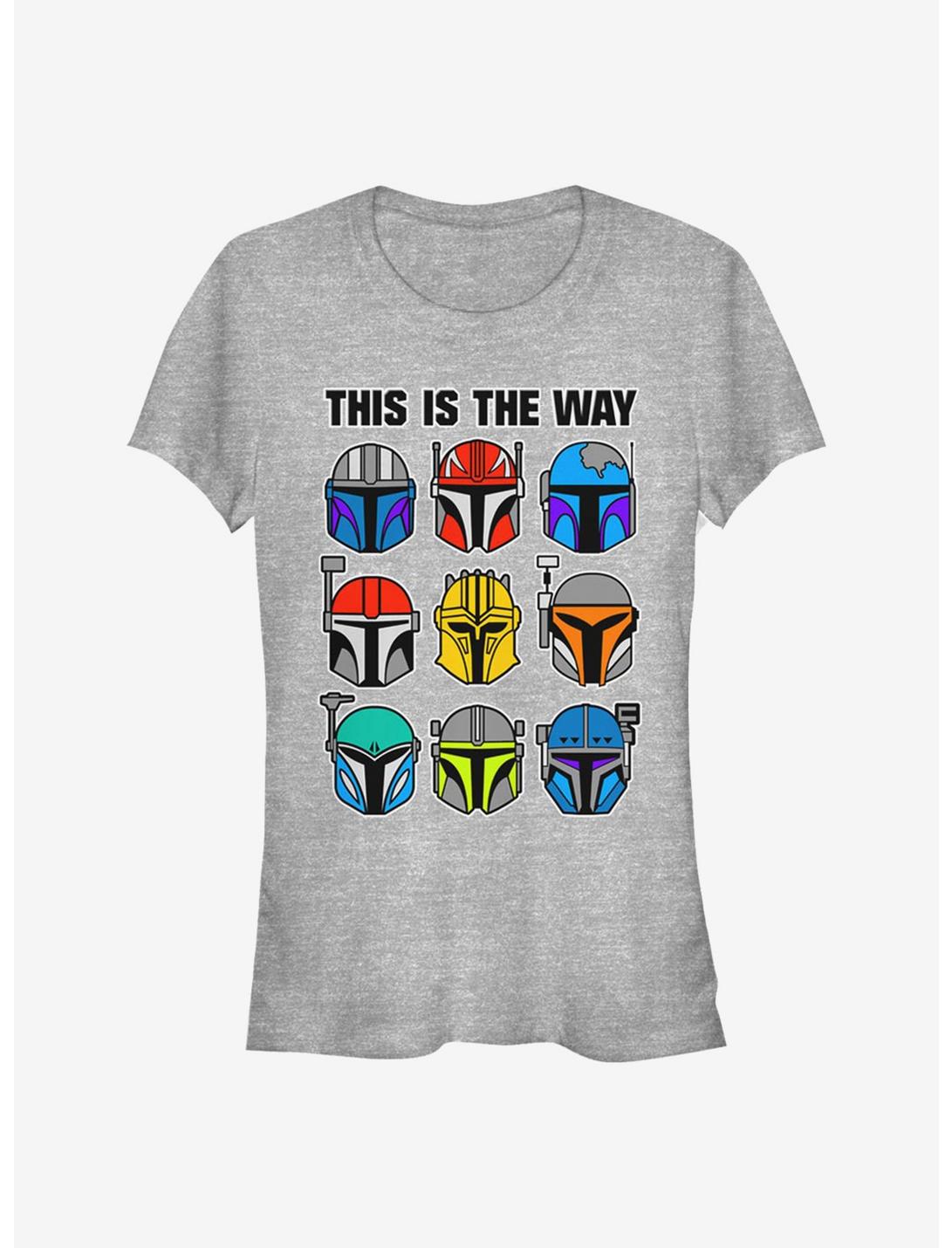 Star Wars The Mandalorian Bountiful Helmets Girls T-Shirt, ATH HTR, hi-res