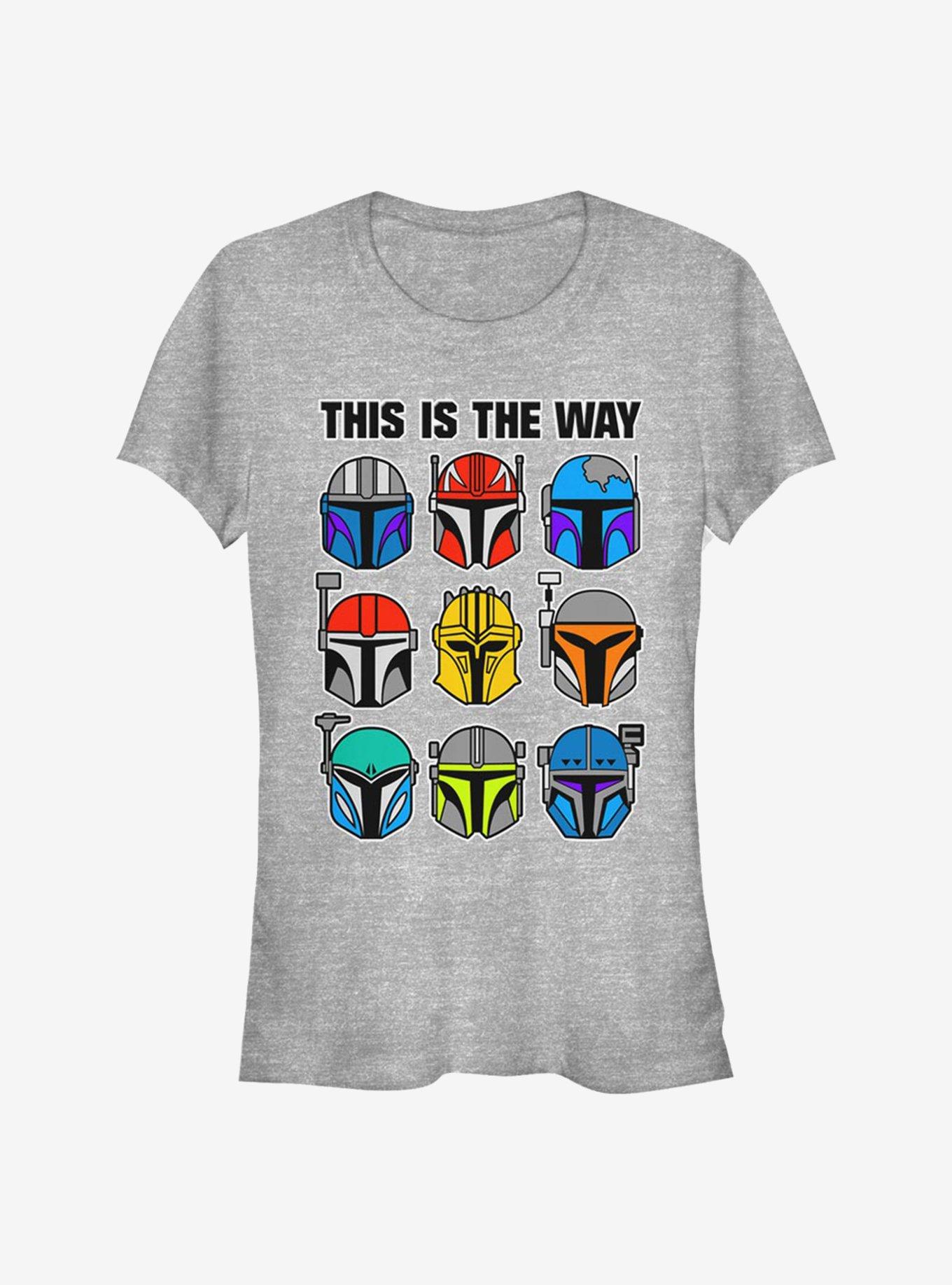 Star Wars The Mandalorian Bountiful Helmets Girls T-Shirt, ATH HTR, hi-res