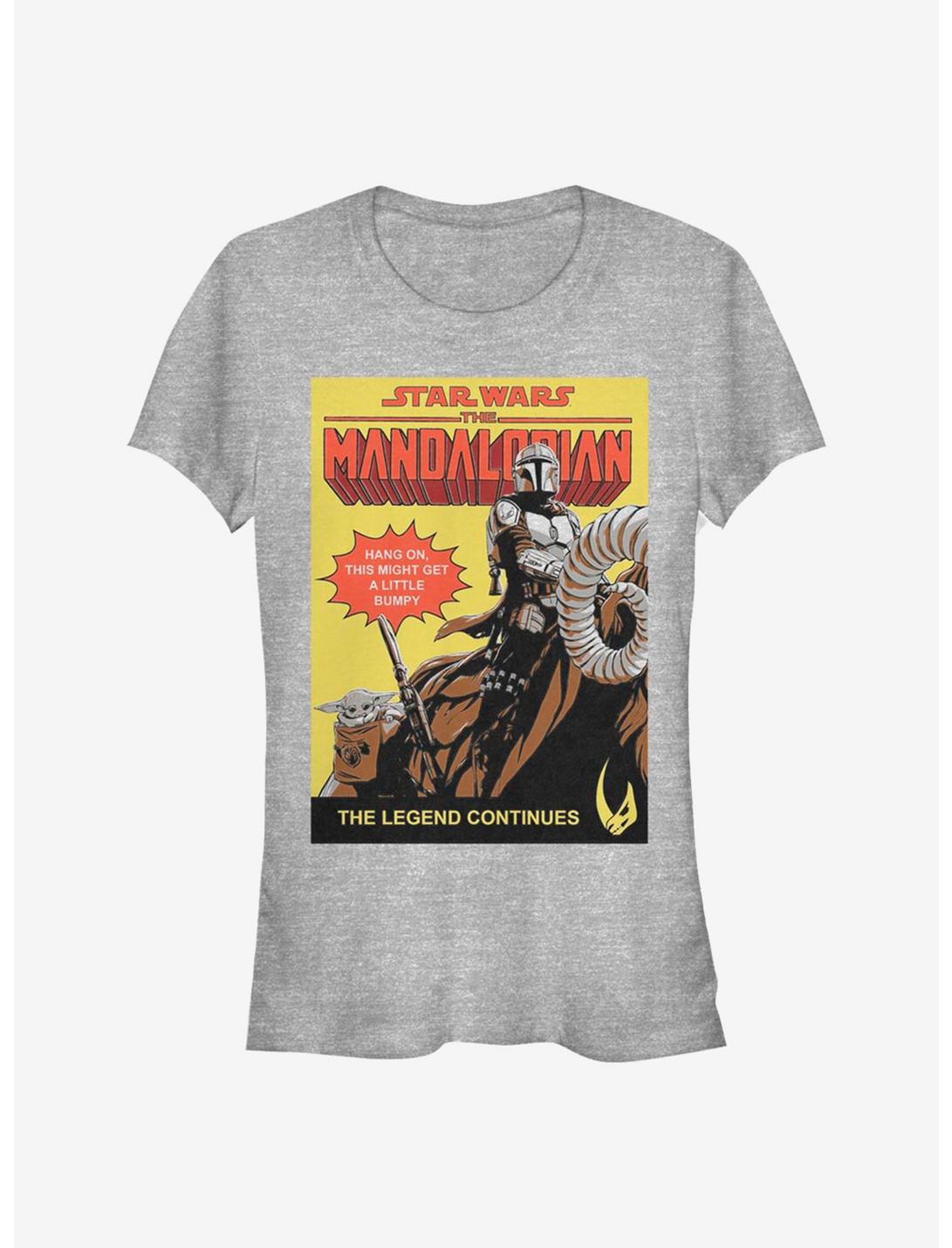 Star Wars The Mandalorian Hang On Poster Girls T-Shirt, ATH HTR, hi-res