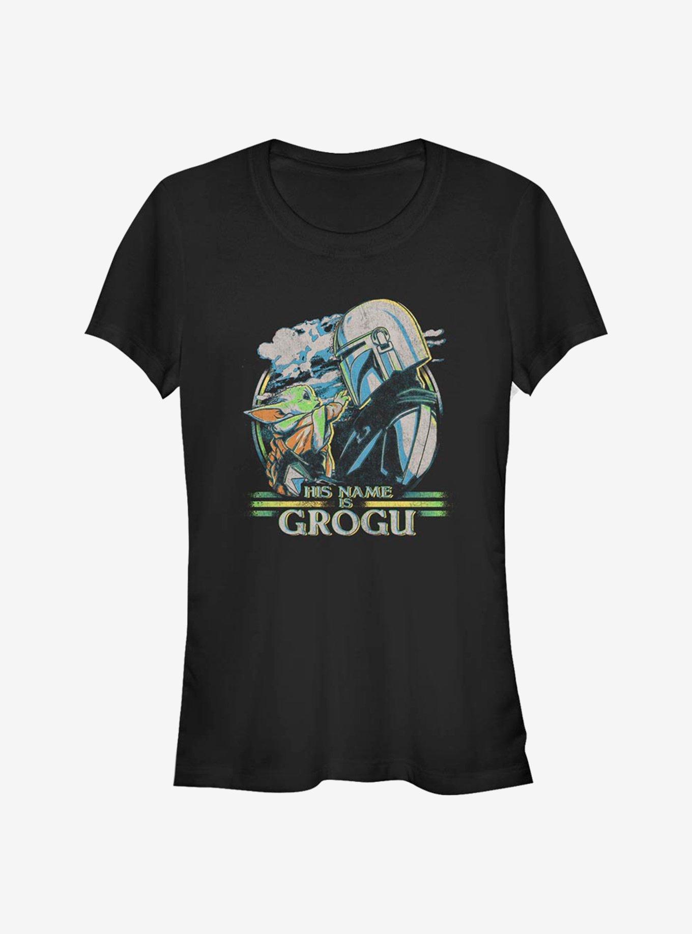 Star Wars The Mandalorian His Name Is The Child Girls T-Shirt, BLACK, hi-res