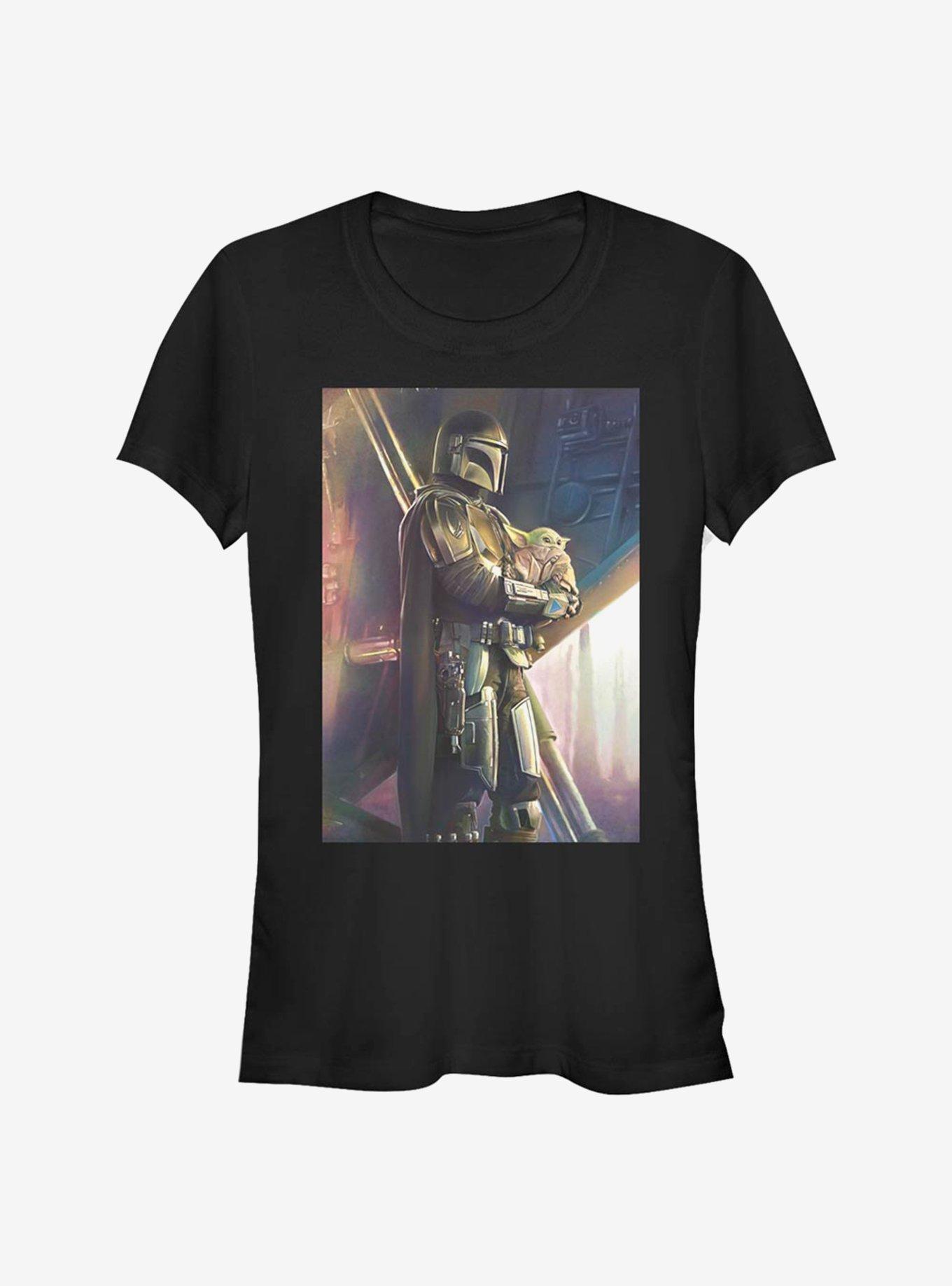 Star Wars The Mandalorian Mando And The Child Girls T-Shirt, BLACK, hi-res