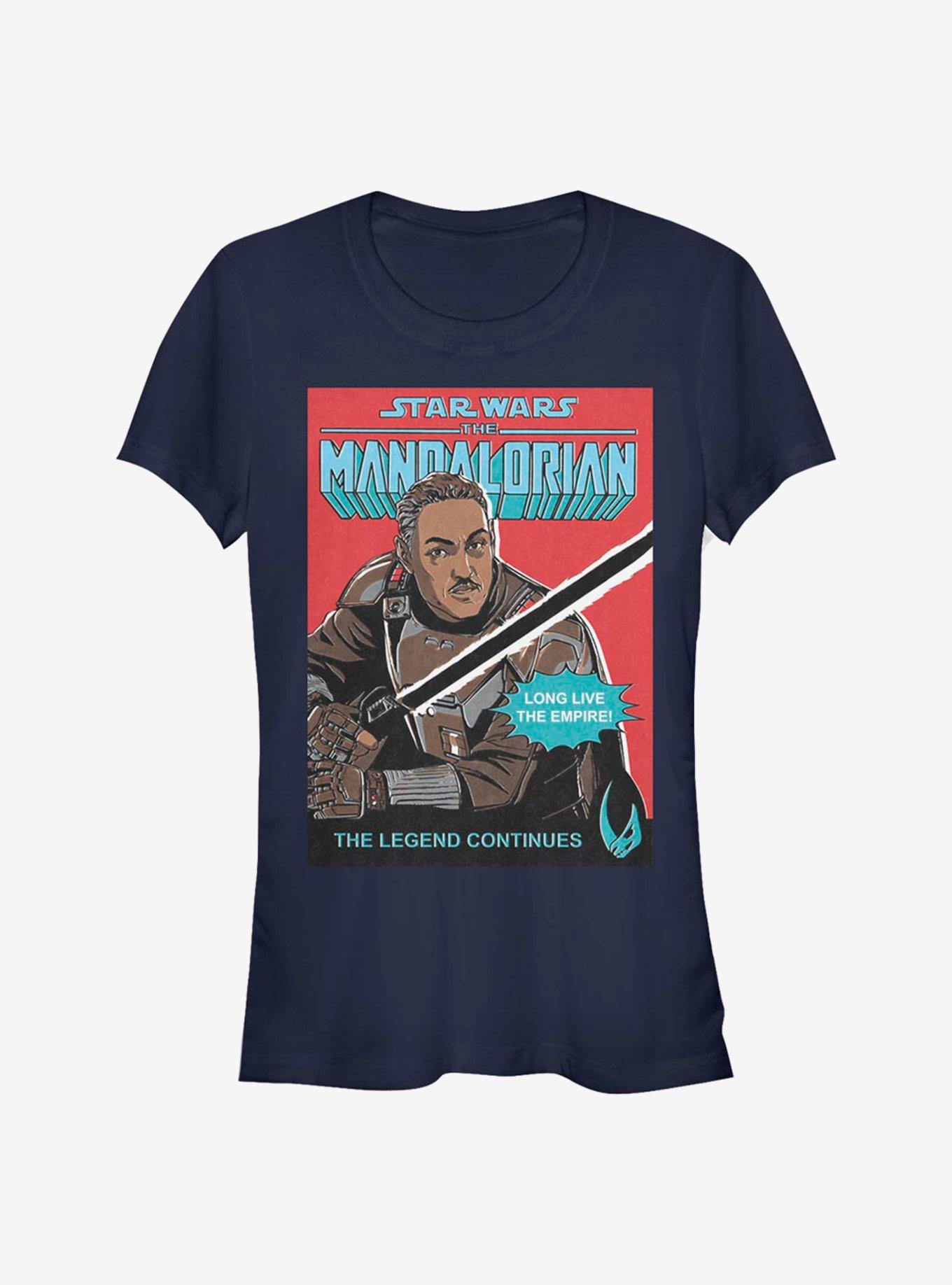 Star Wars The Mandalorian Moff Long Live Poster Girls T-Shirt, NAVY, hi-res