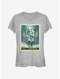 Star Wars The Mandalorian Stormtrooper Running Poster Girls T-Shirt, ATH HTR, hi-res