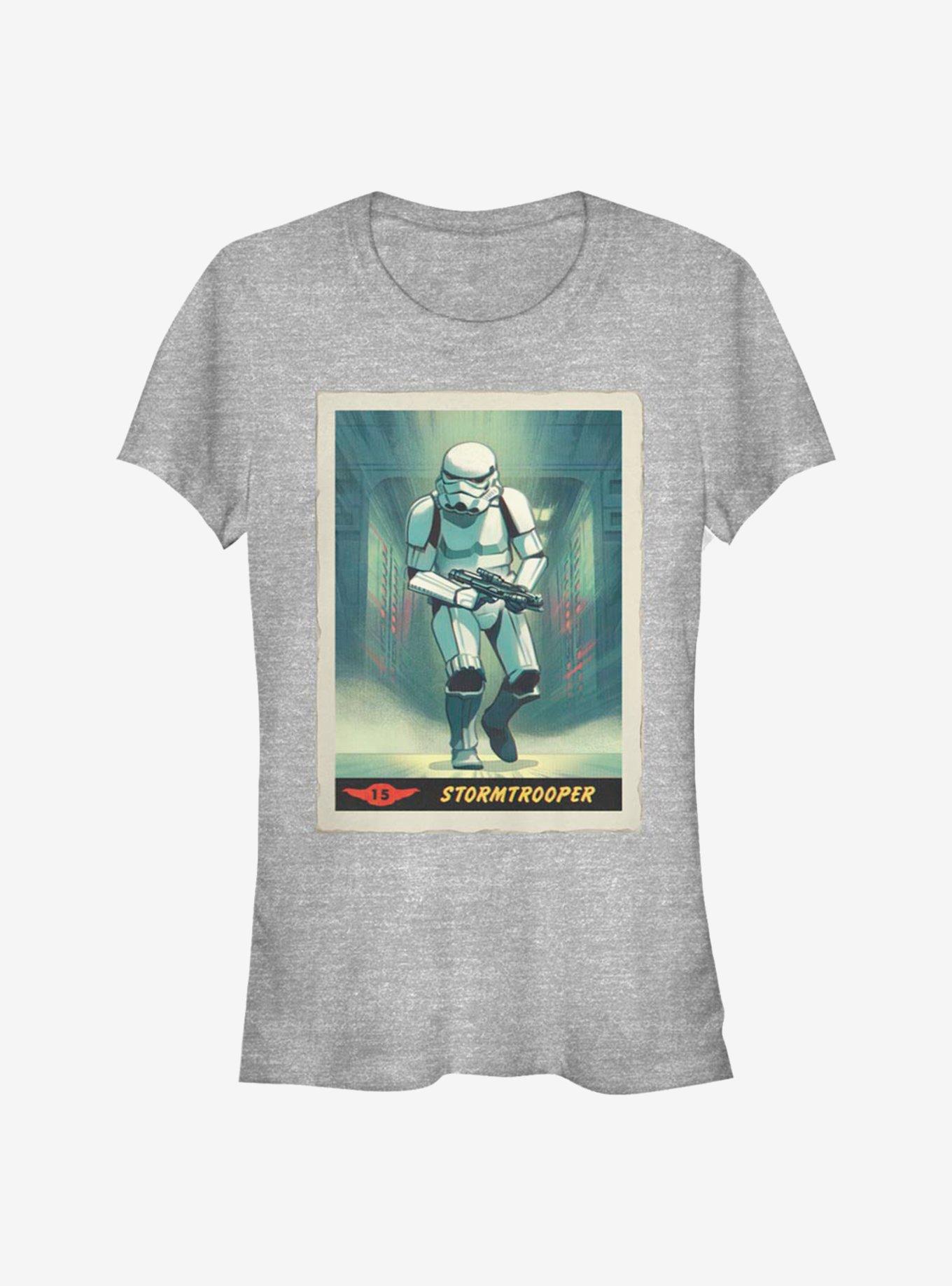 Star Wars The Mandalorian Stormtrooper Running Poster Girls T-Shirt, ATH HTR, hi-res