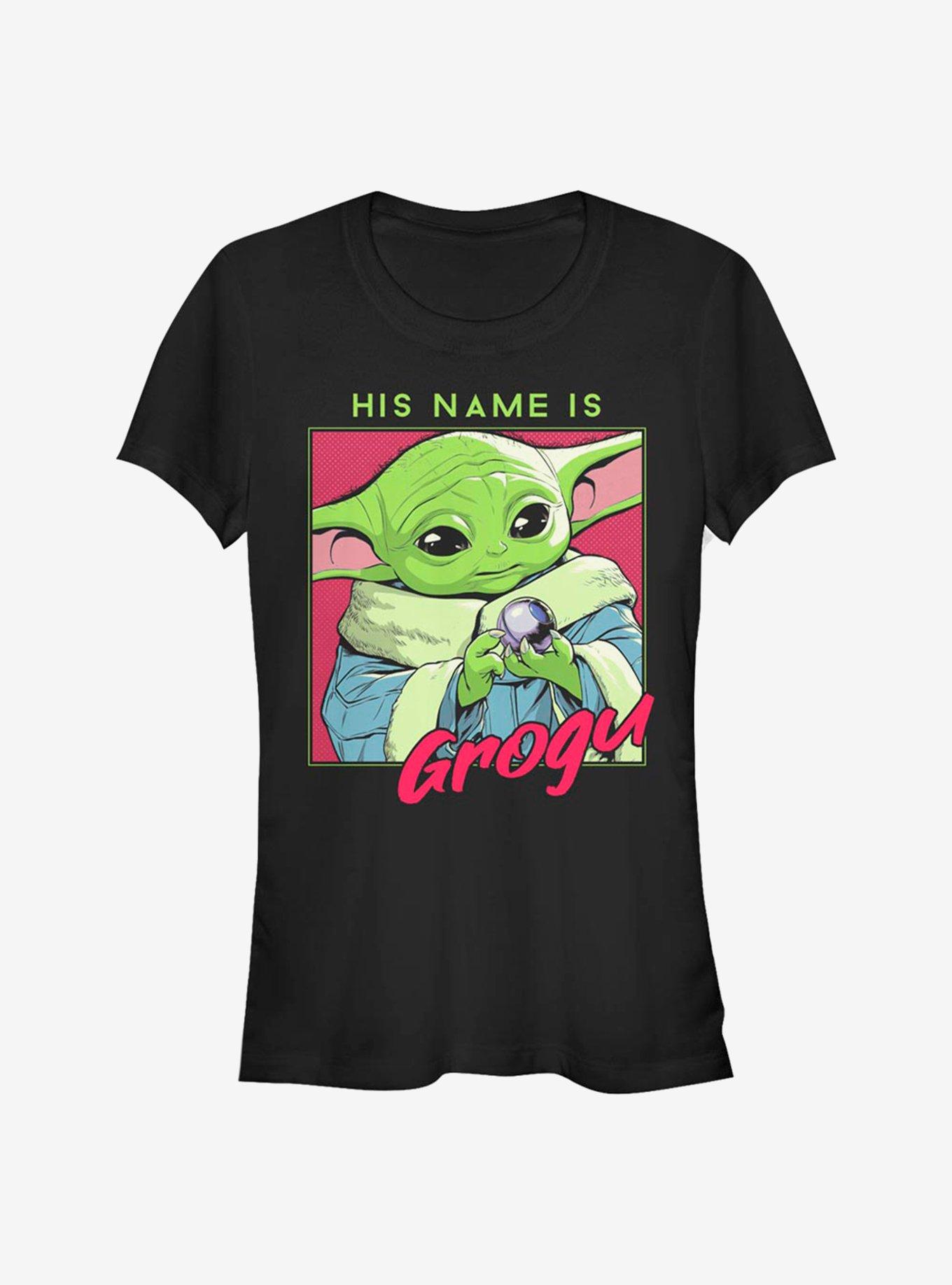 Star Wars The Mandalorian His Name Is The Child Girls T-Shirt, BLACK, hi-res