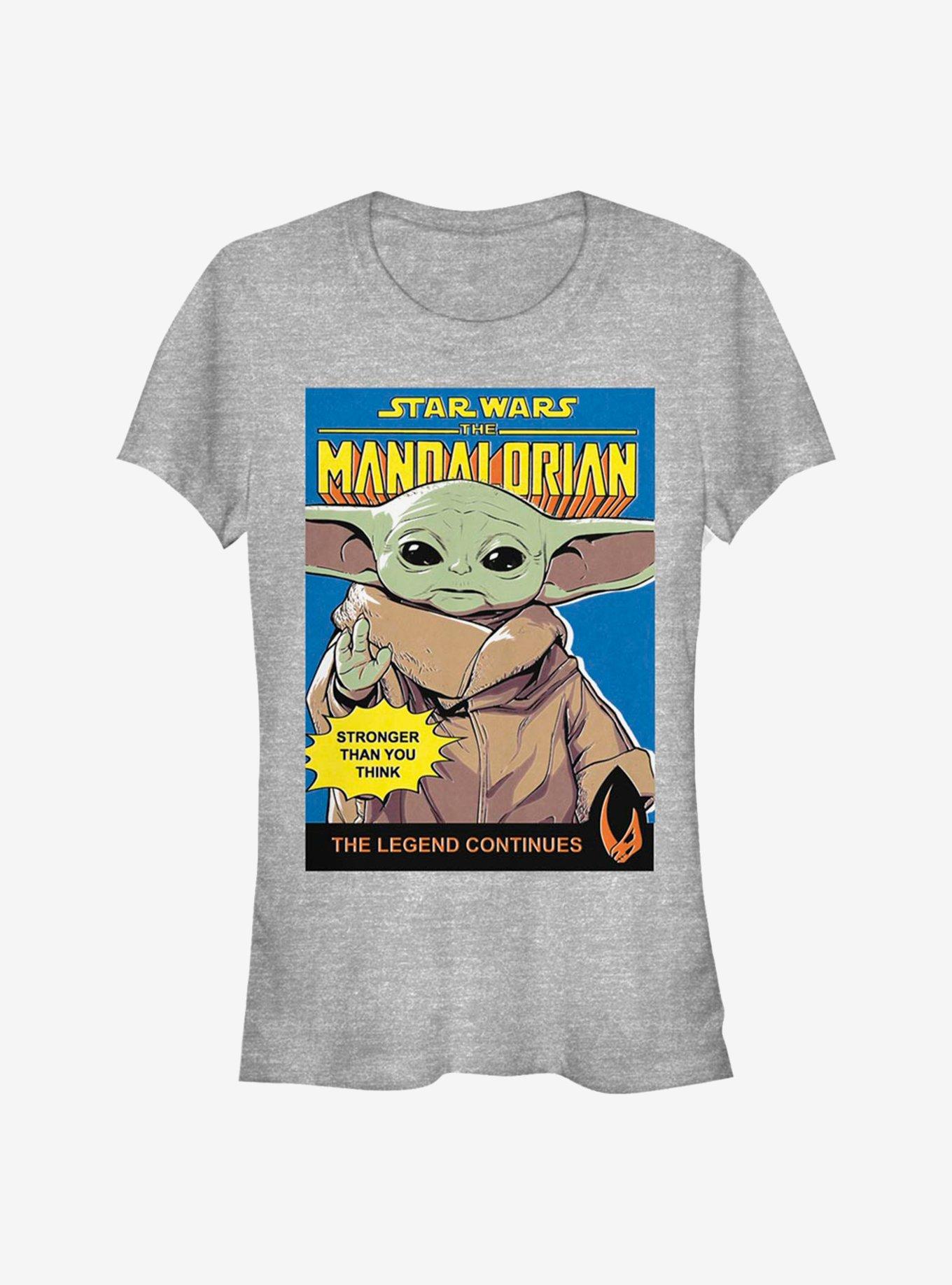 Star Wars The Mandalorian The Child stronger Poster Girls T-Shirt, ATH HTR, hi-res