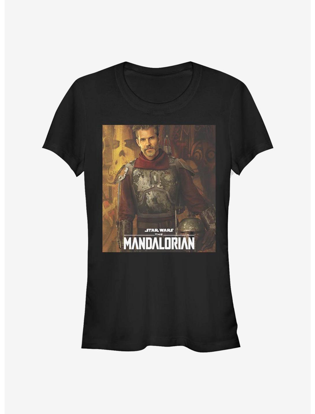Star Wars The Mandalorian The Marshall Poster Girls T-Shirt, BLACK, hi-res