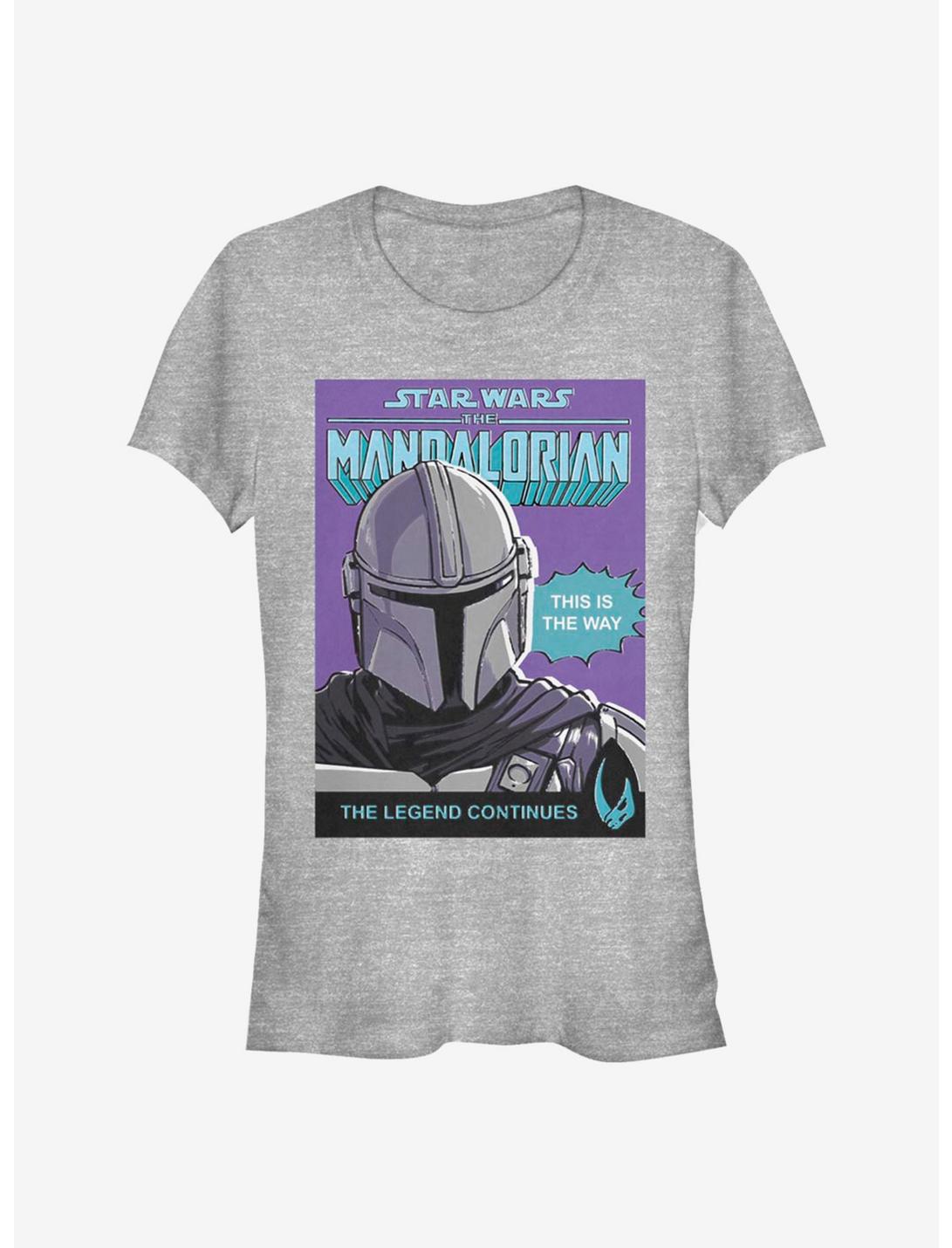 Star Wars The Mandalorian This Is The Way Poster Girls T-Shirt, ATH HTR, hi-res