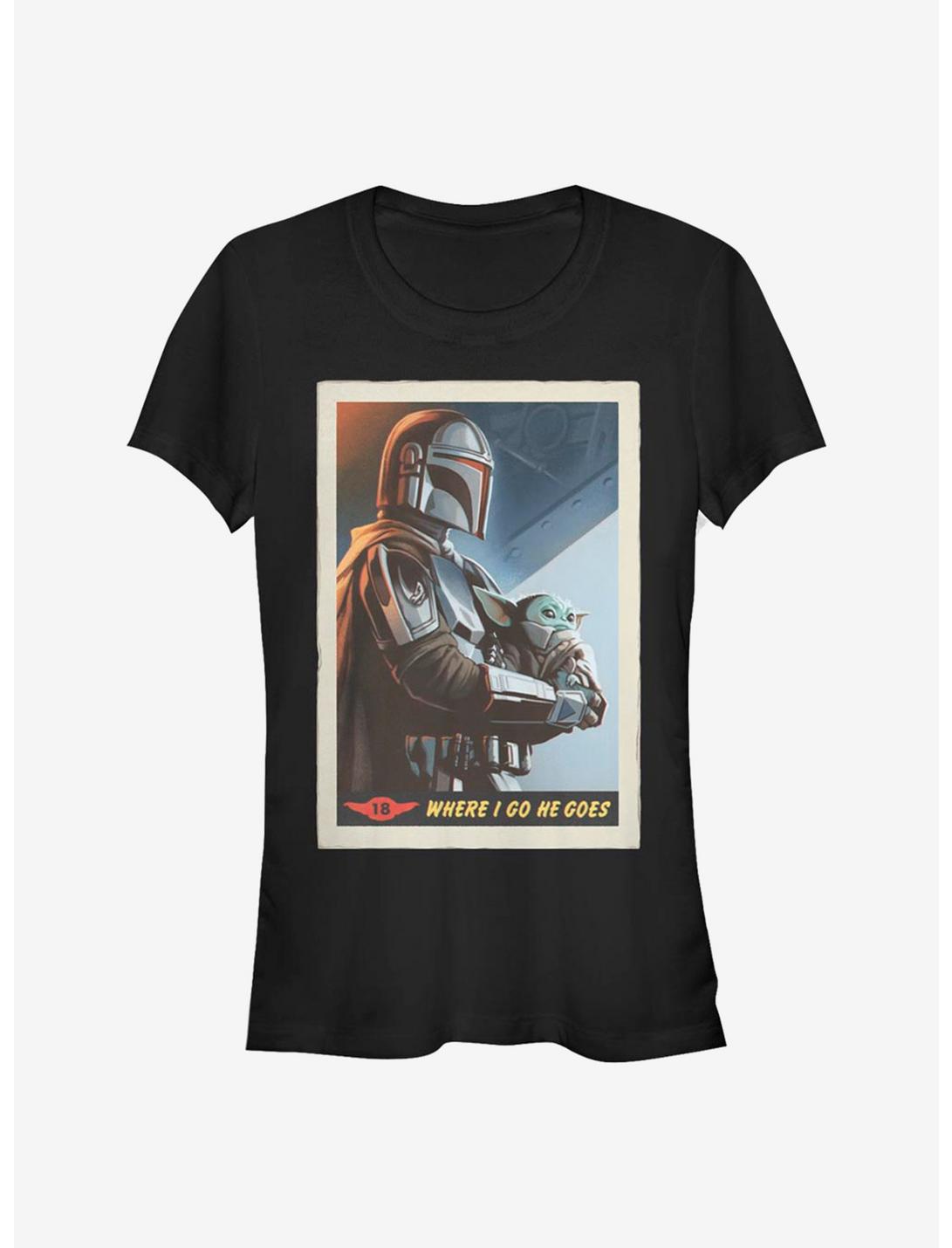 Star Wars The Mandalorian Where He Goes Girls T-Shirt, BLACK, hi-res