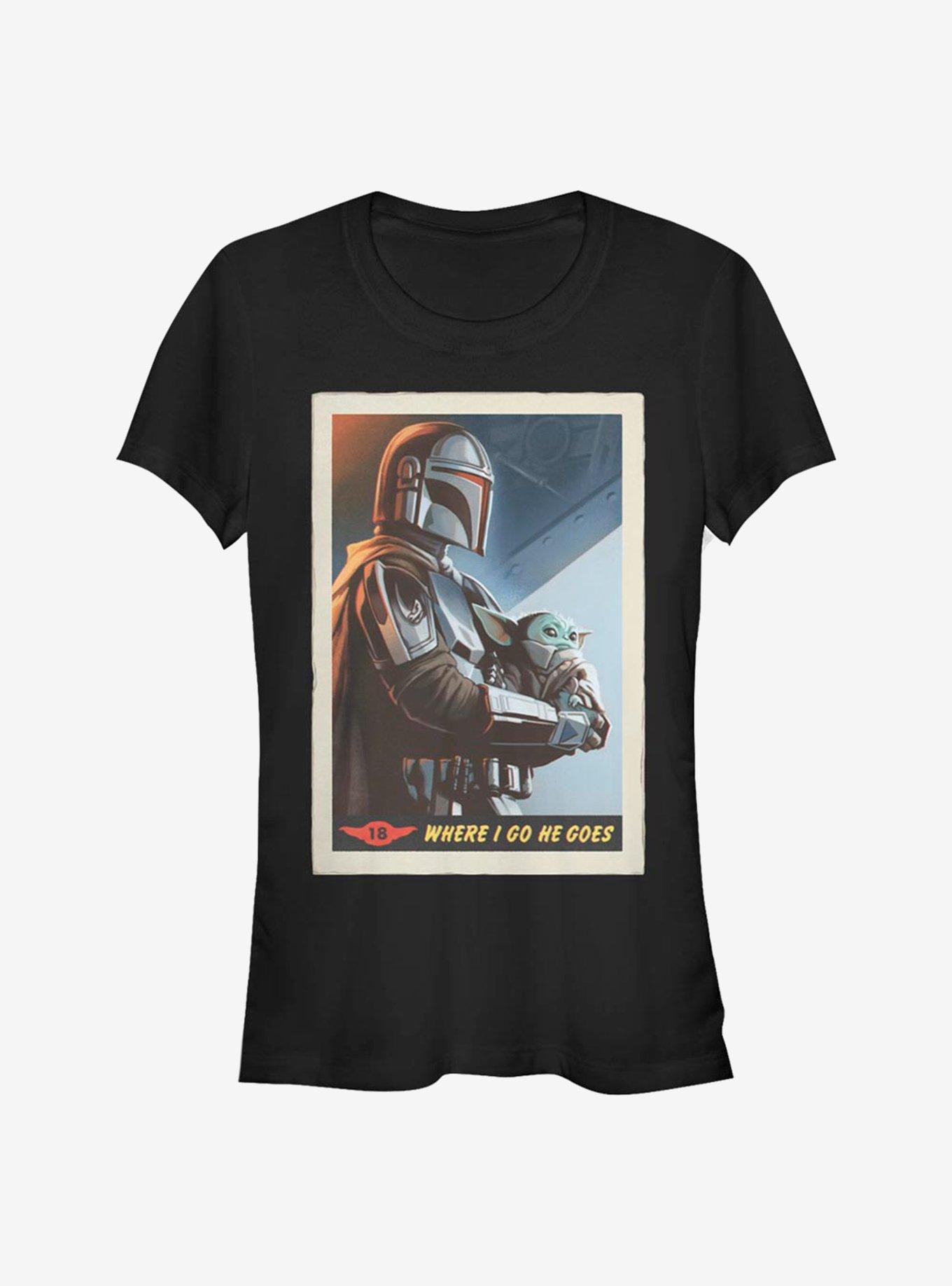 Star Wars The Mandalorian Where He Goes Girls T-Shirt, BLACK, hi-res