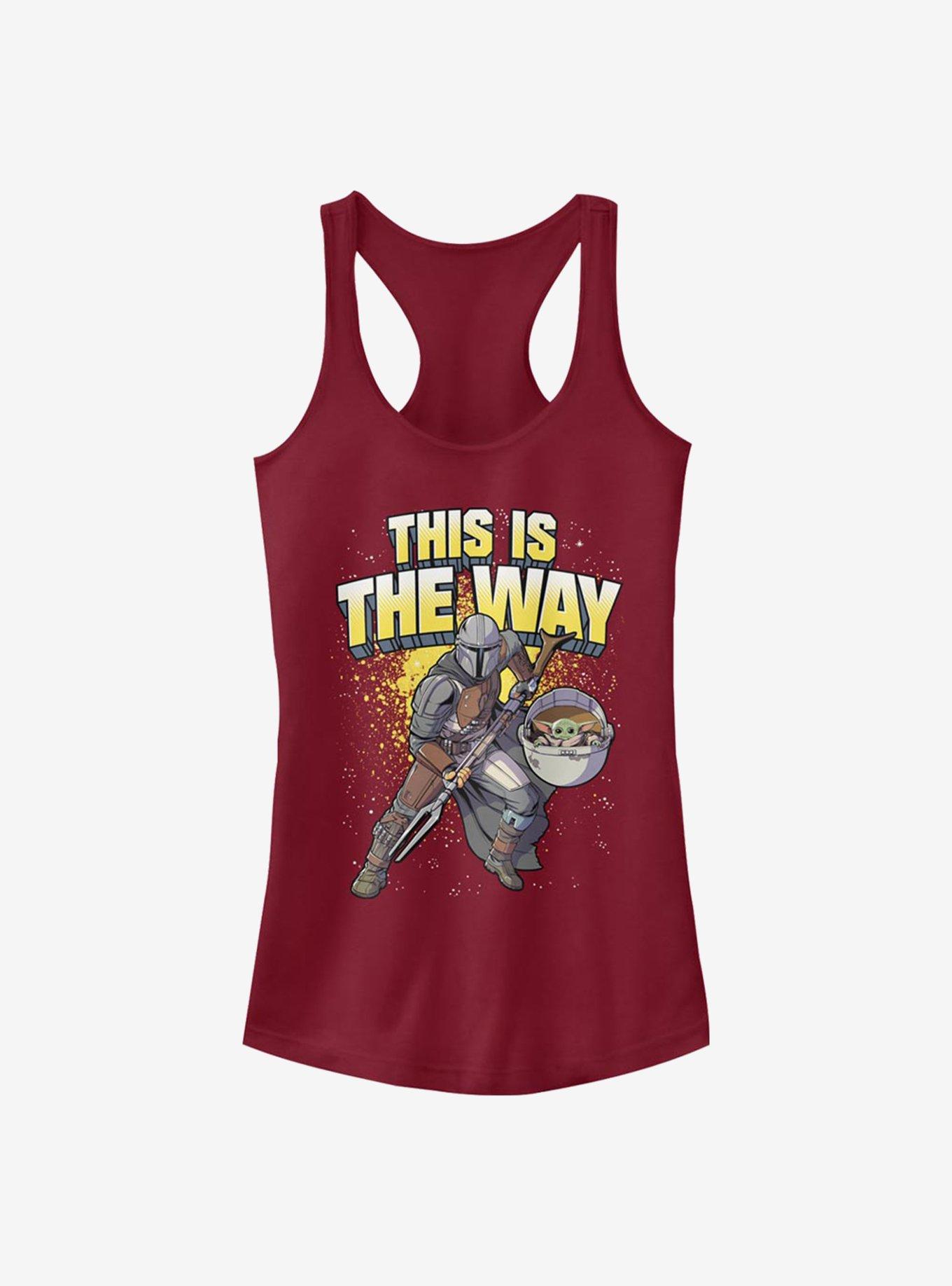 Star Wars The Mandalorian Mando Way Splatter Girls Tank, SCARLET, hi-res