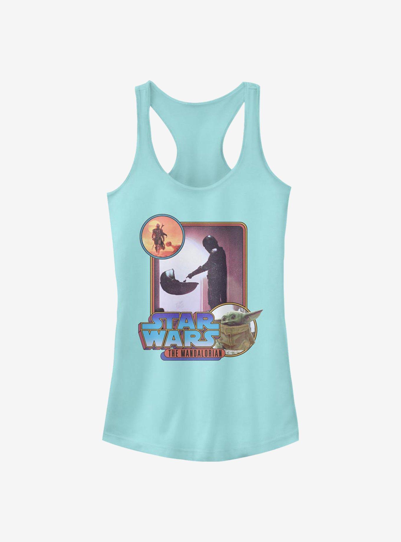 Star Wars The Mandalorian Retro Mando Scenes Girls Tank, CANCUN, hi-res