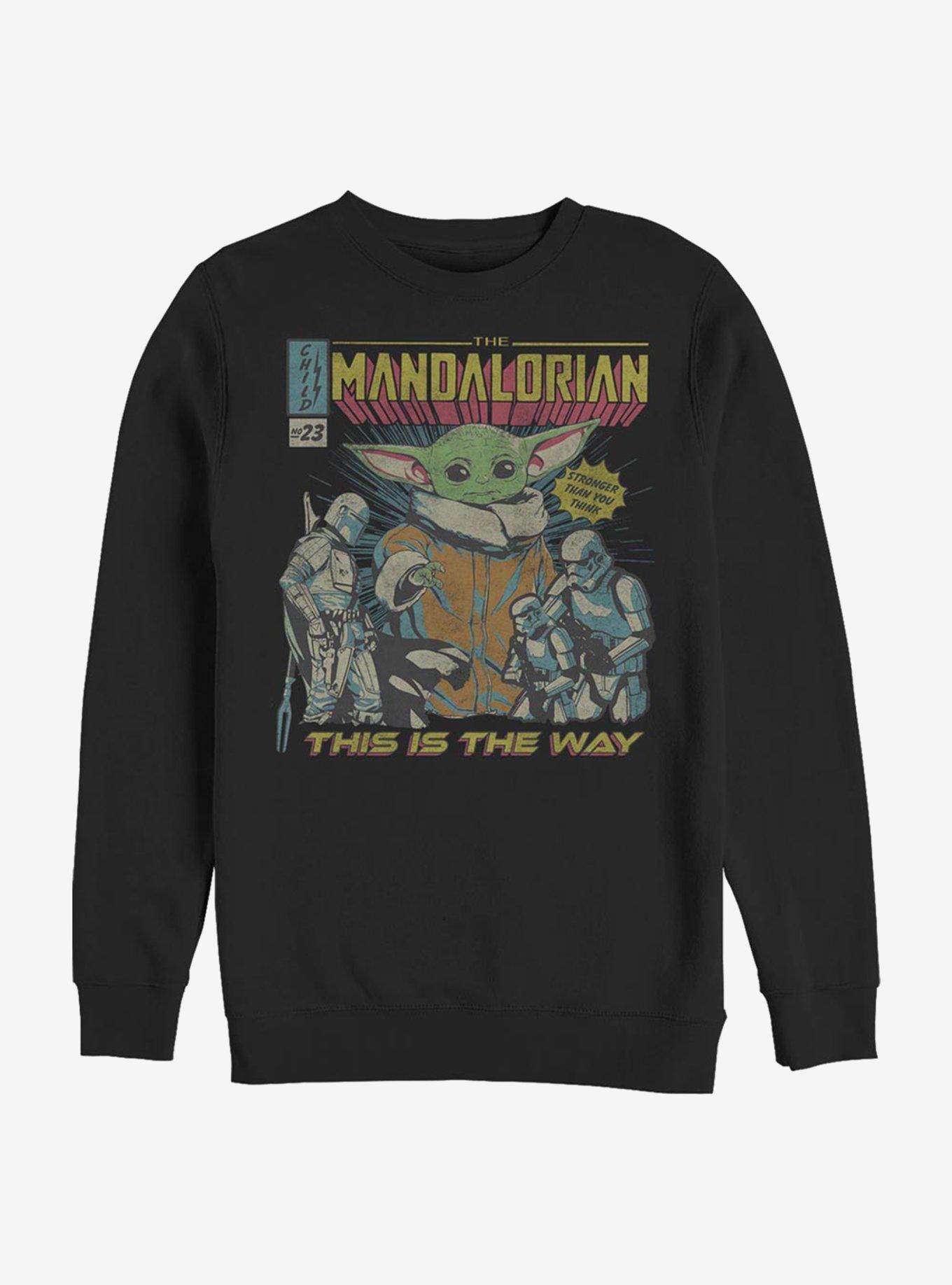 Star Wars The Mandalorian The Child Comic Poster Crew Sweatshirt, , hi-res