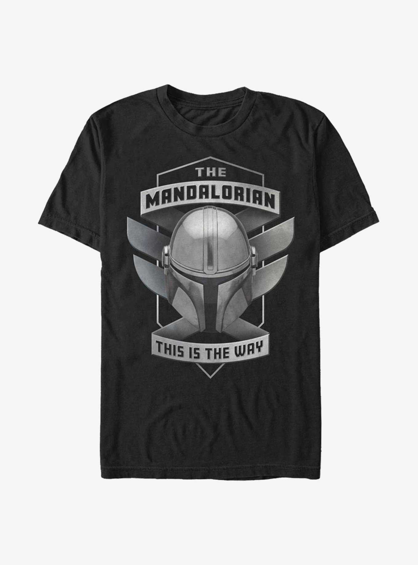 Star Wars The Mandalorian Mando Helmet The Way Emblem T-Shirt, , hi-res