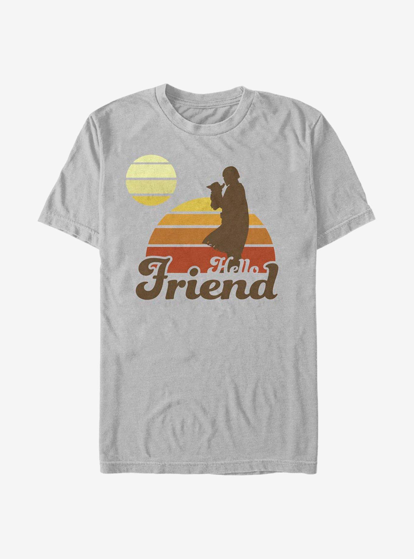 Star Wars The Mandalorian Mando Retro Sunset T-Shirt, , hi-res