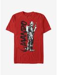 Star Wars The Mandalorian Mando Splatter T-Shirt, RED, hi-res