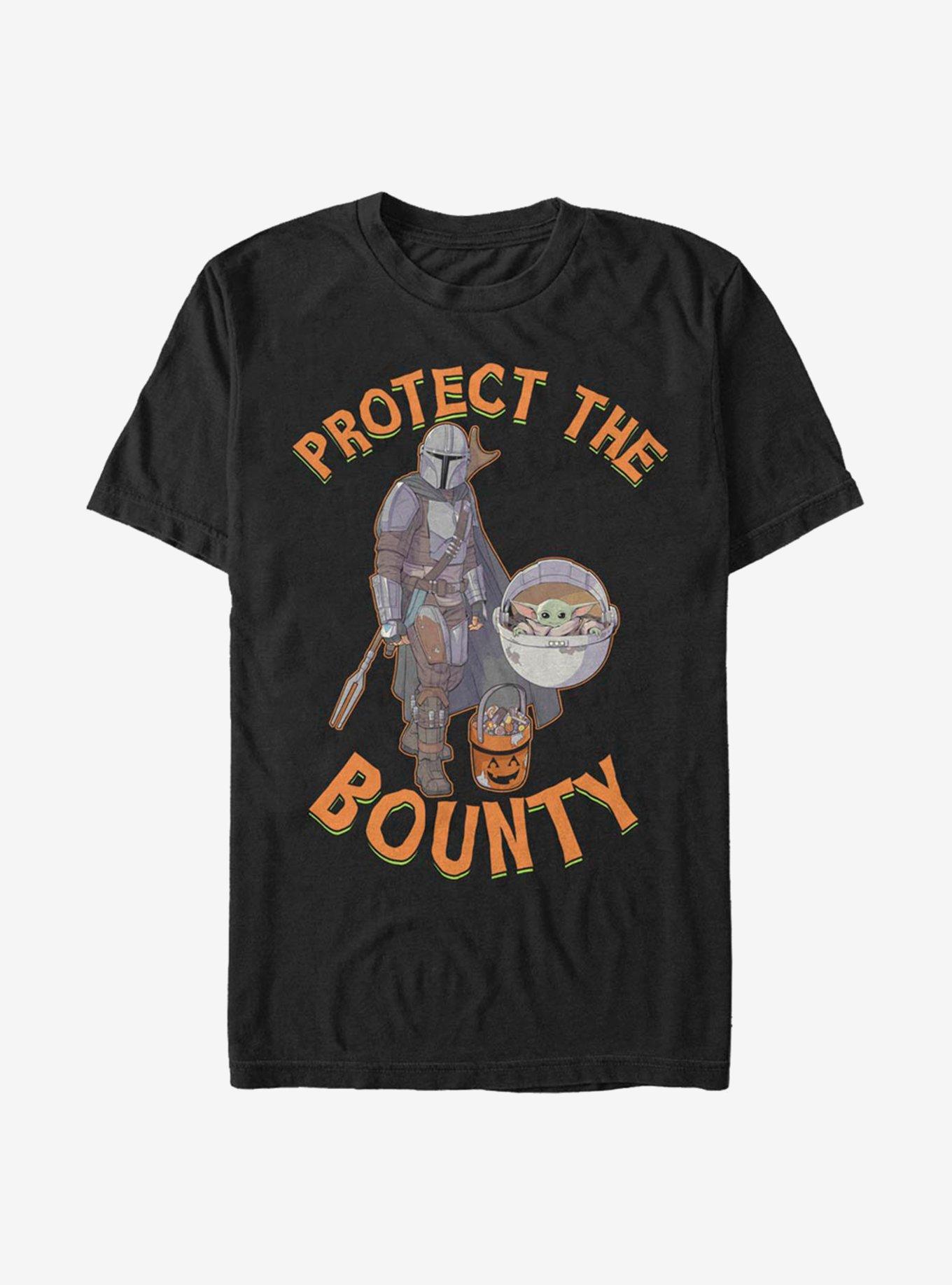 Star Wars The Mandalorian Protect The Bounty T-Shirt, CHARCOAL, hi-res