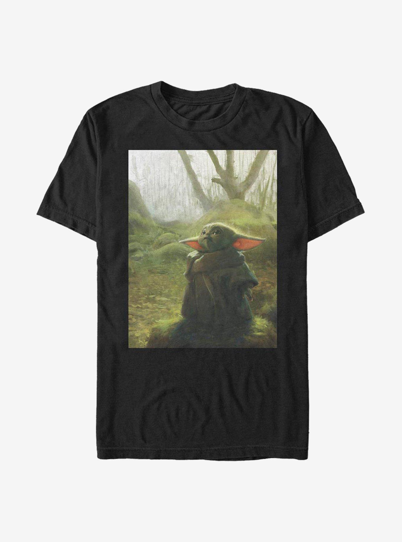 Star Wars The Mandalorian The Child Illustration T-Shirt, BLACK, hi-res