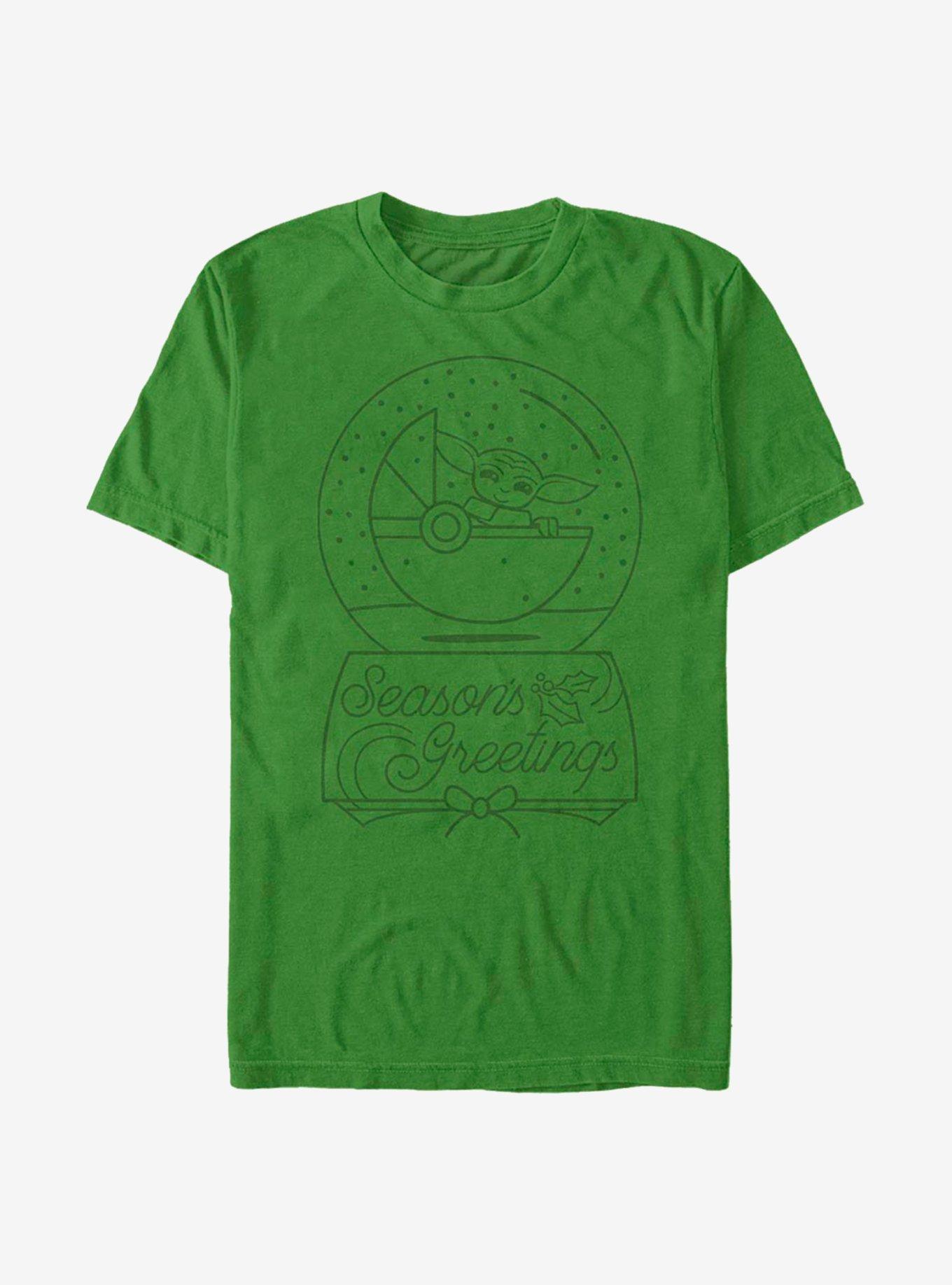 Star Wars The Mandalorian The Child Snow Globe Outline T-Shirt, , hi-res