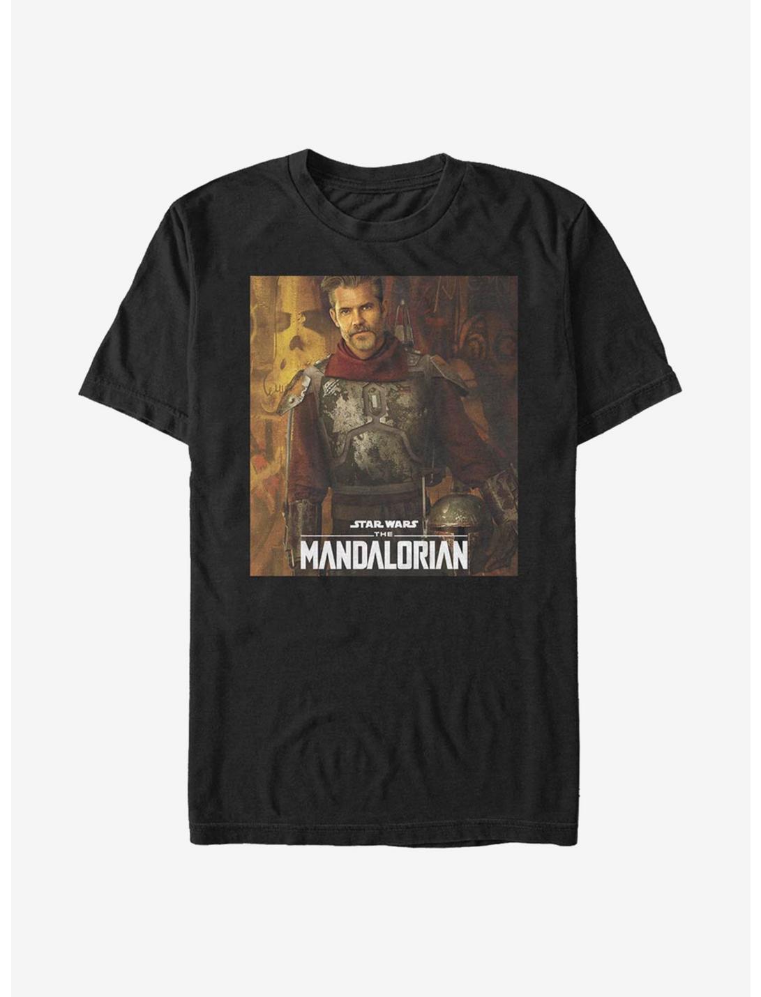 Star Wars The Mandalorian The Marshall Poster T-Shirt, BLACK, hi-res