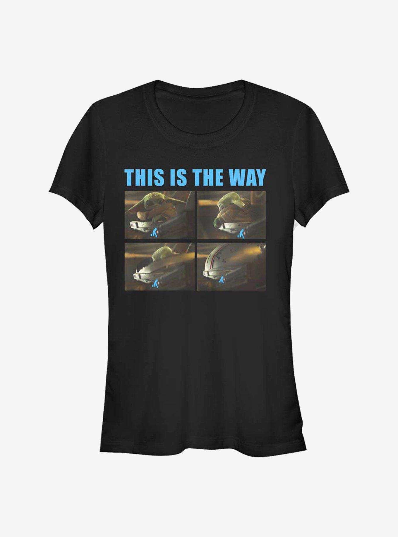 Star Wars The Mandalorian The Child Closed Way Girls T-Shirt, BLACK, hi-res