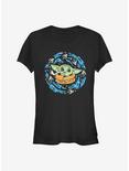 Star Wars The Mandalorian The Child Frog Spiral Girls T-Shirt, BLACK, hi-res