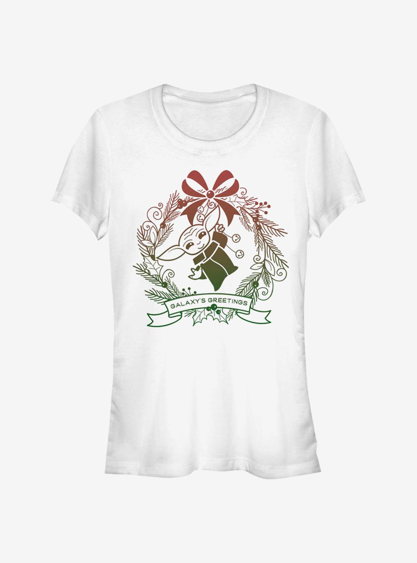 Star Wars The Mandalorian The Child Galaxy's Greetings Girls T-Shirt