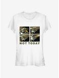 Star Wars The Mandalorian The Child Not Today Girls T-Shirt, WHITE, hi-res