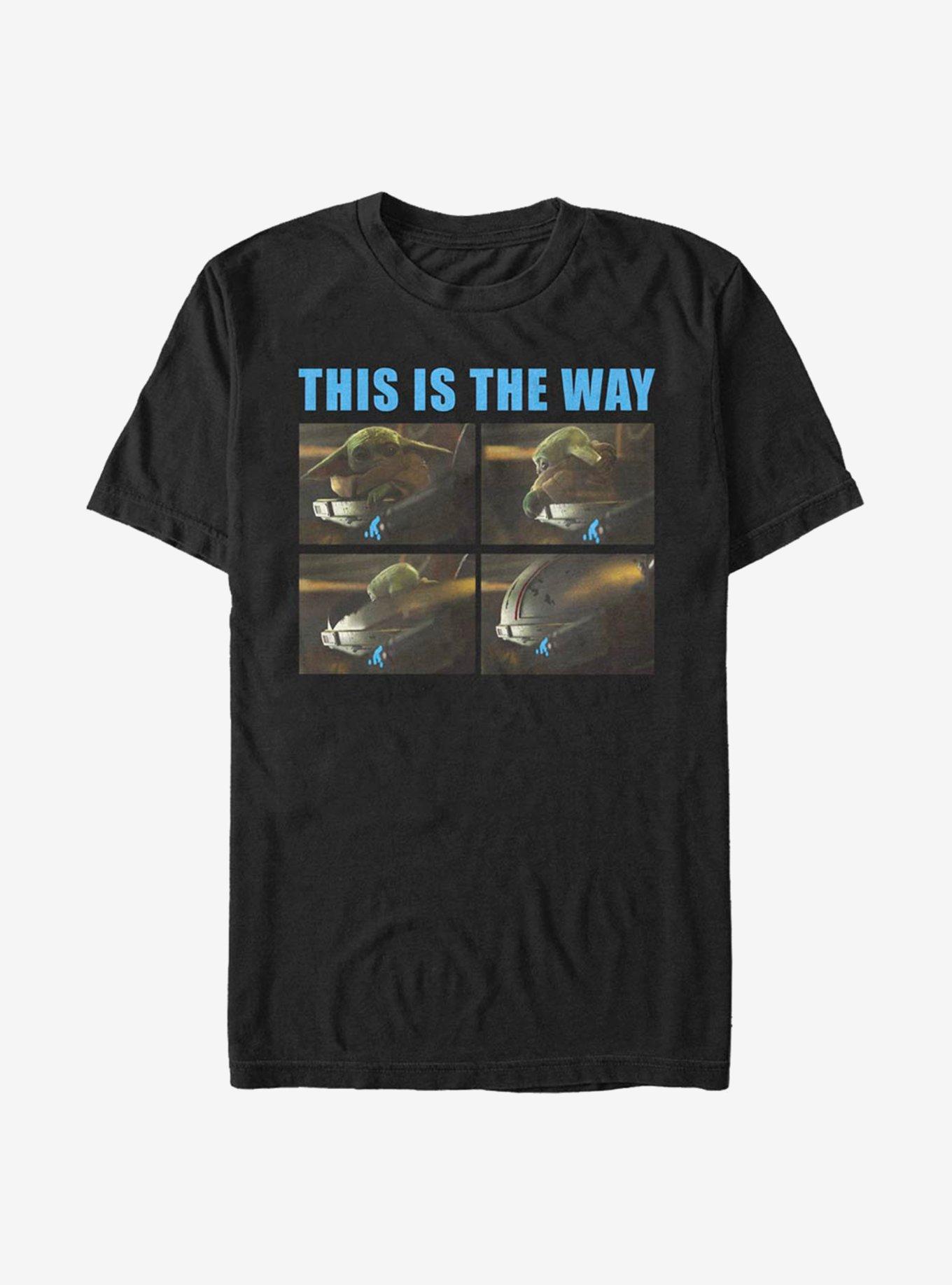 Star Wars The Mandalorian The Child Closed Way T-Shirt, BLACK, hi-res