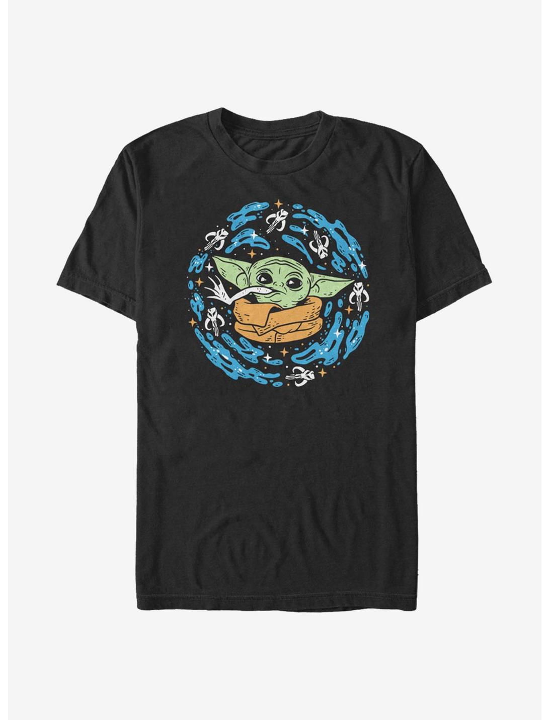 Star Wars The Mandalorian The Child Frog Spiral T-Shirt, BLACK, hi-res