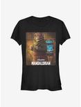 Star Wars The Mandalorian Frog Lady Poster Girls T-Shirt, BLACK, hi-res
