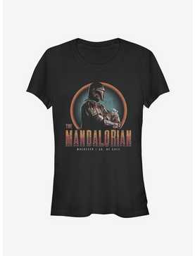 Star Wars The Mandalorian Serious Mando Girls T-Shirt, , hi-res