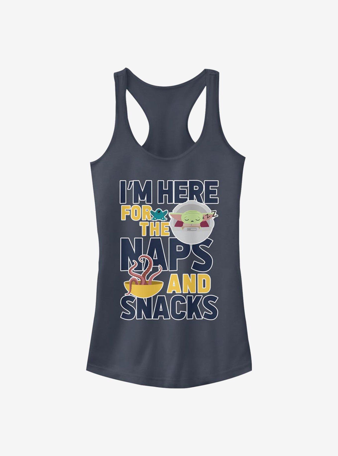 Star Wars The Mandalorian The Child Naps And Snacks Girls Tank, INDIGO, hi-res