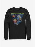 Star Wars The Mandalorian Mando And The Child Triangle Long-Sleeve T-Shirt, , hi-res
