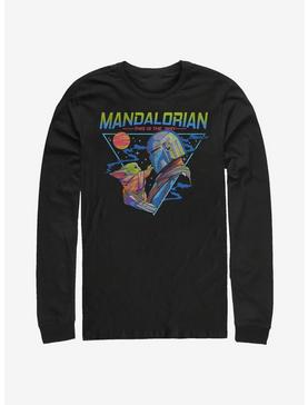Plus Size Star Wars The Mandalorian Mando And The Child Triangle T-Shirt, , hi-res