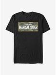 Star Wars The Mandalorian Mando Camo Logo T-Shirt, BLACK, hi-res