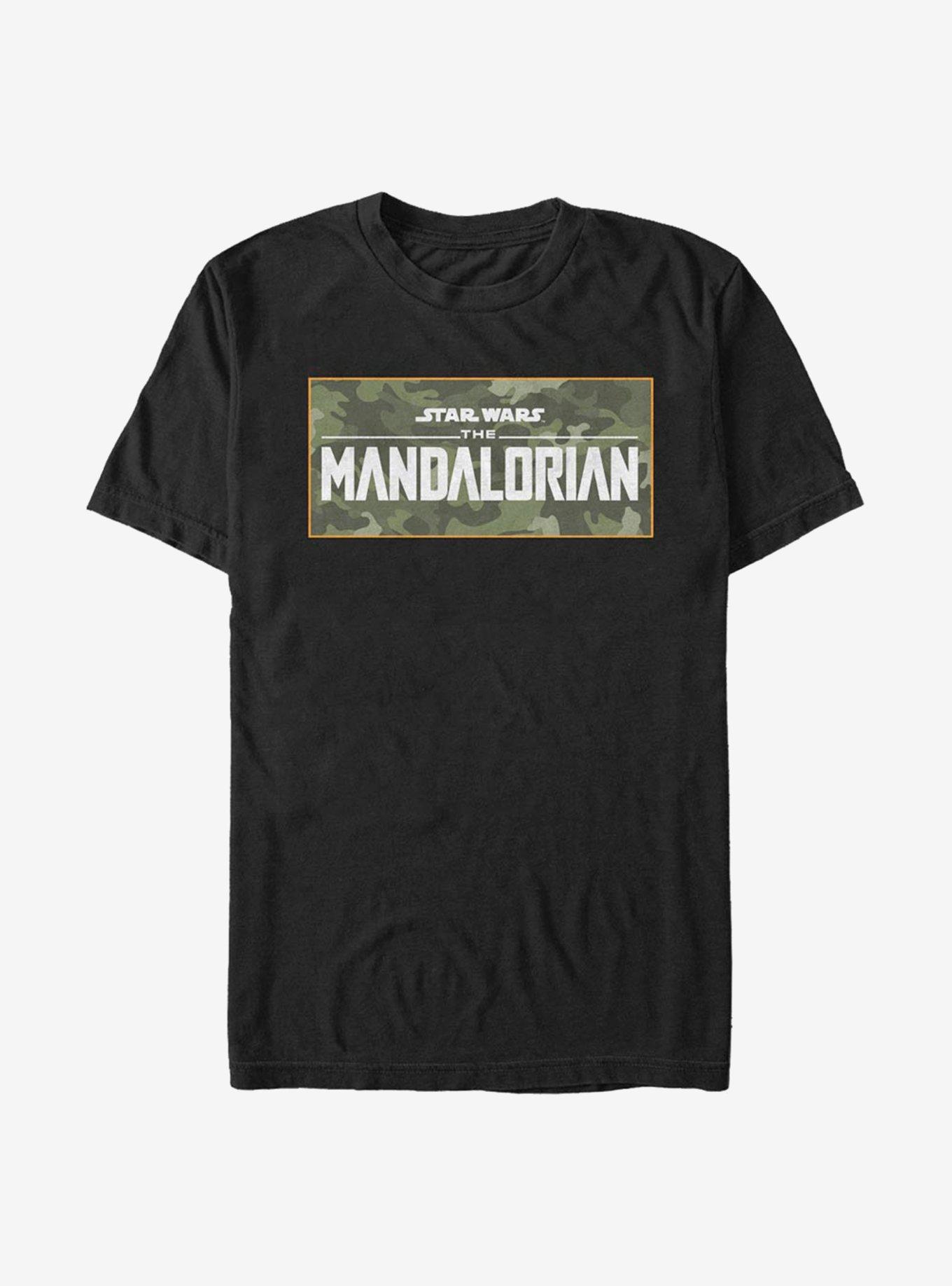 Star Wars The Mandalorian Mando Camo Logo T-Shirt, , hi-res
