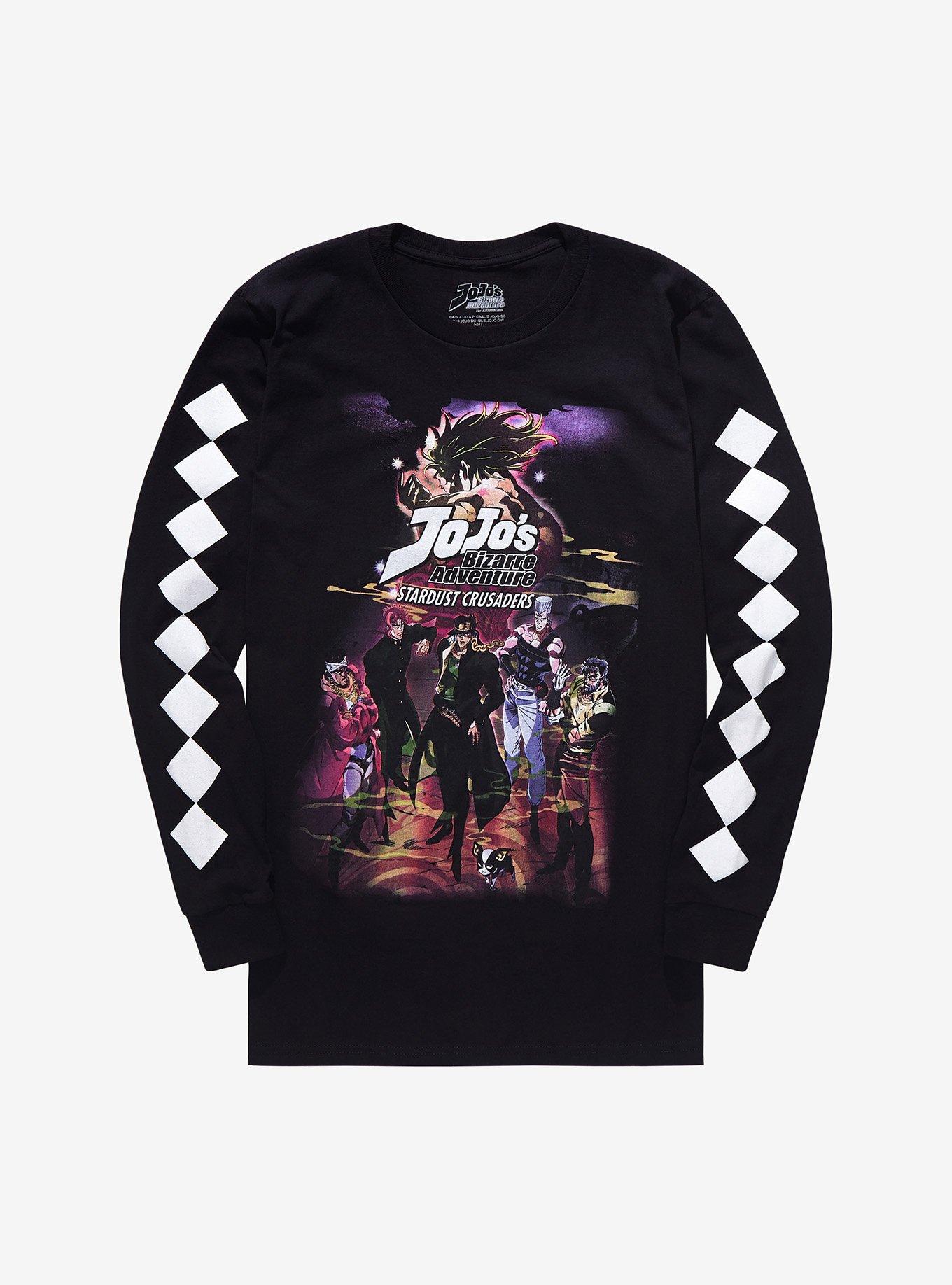 JoJo's Bizarre Adventure: Stardust Crusaders Long-Sleeve T-Shirt, BLACK, hi-res