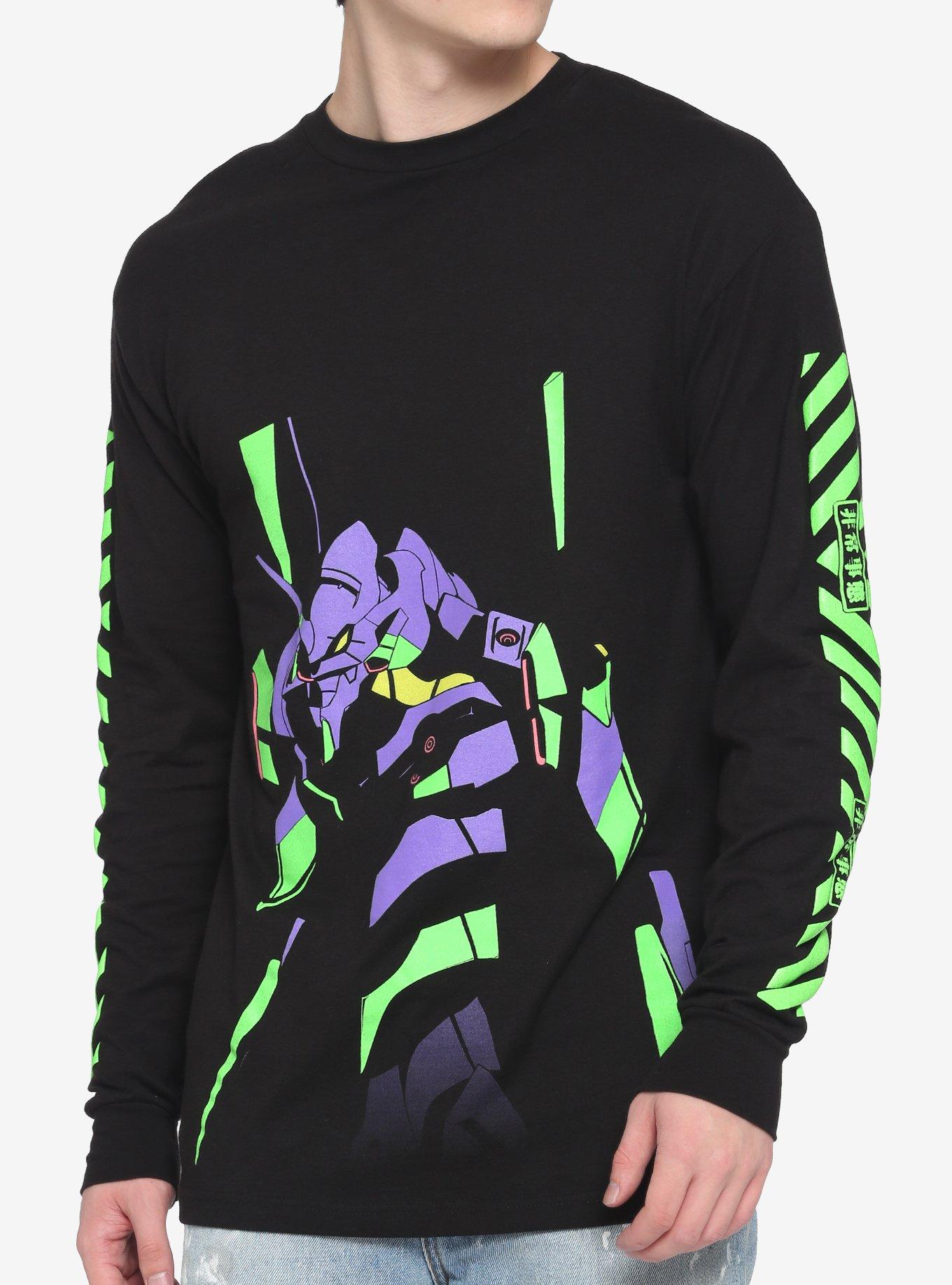 Neon Genesis Evangelion Unit-01 Glow-In-The-Dark Long-Sleeve T