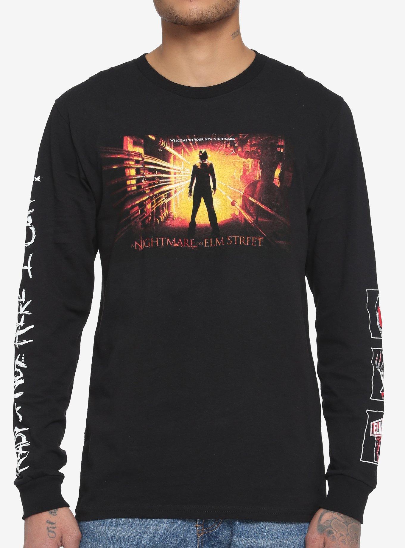 A Nightmare On Elm Street Here I Come Long-Sleeve T-Shirt, BLACK, hi-res