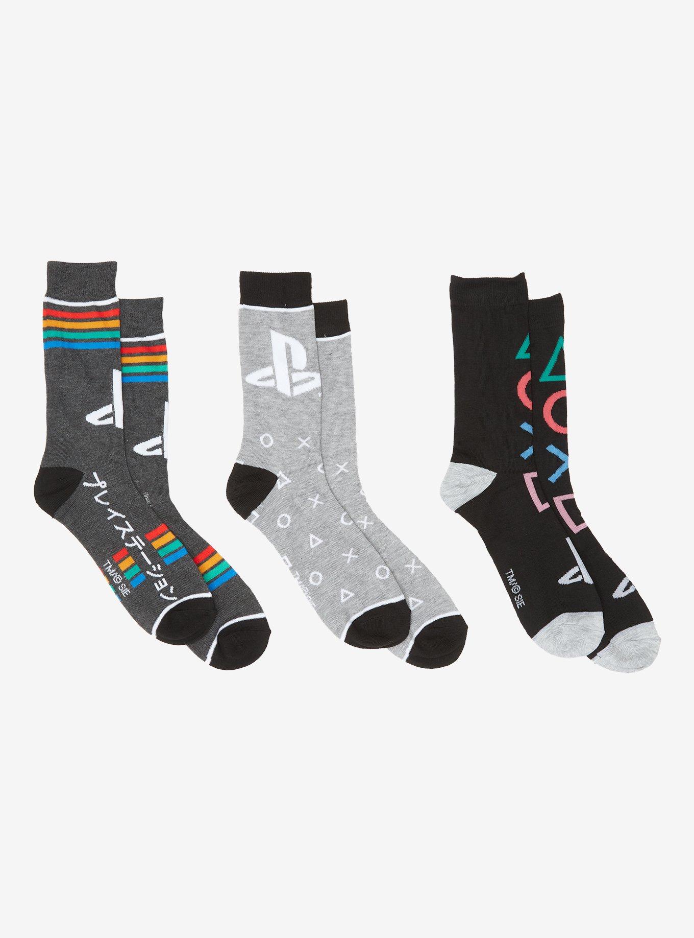 Playstation Men's Crew Sock 3 Pair | Hot Topic