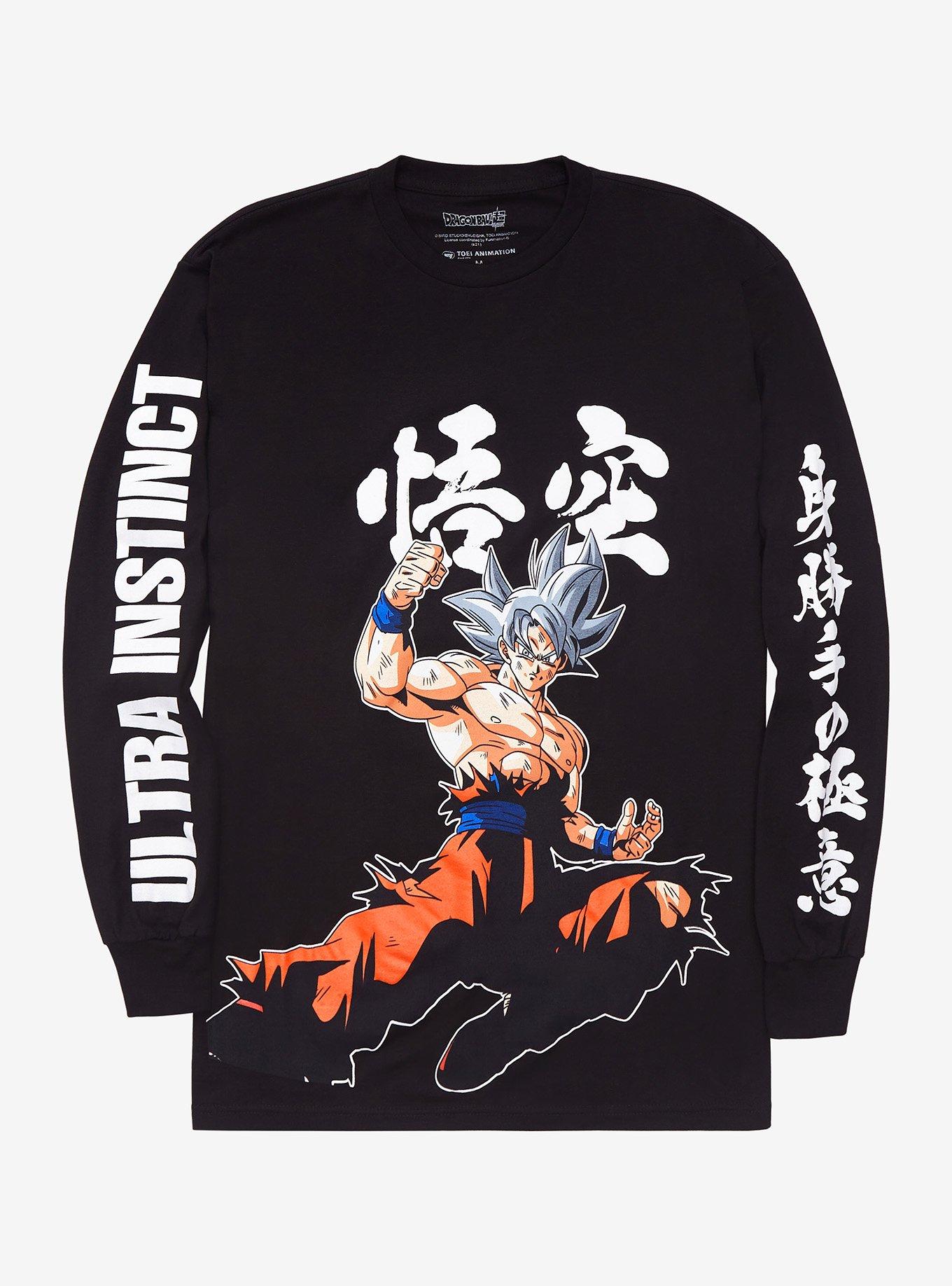 Dragon Ball Super Goku Ultra Instinct Long-Sleeve T-Shirt, BLACK, hi-res