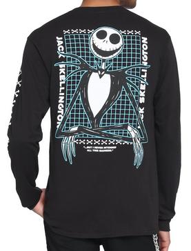 The Nightmare Before Christmas Jack Skellington Grid Long-Sleeve T-Shirt, , hi-res